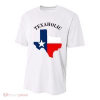 Funny Texaholic Youth Performance Sprint T-Shirt