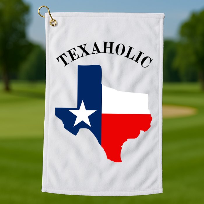 Funny Texaholic Golf Towel