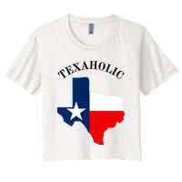 Funny Texaholic Crop Top