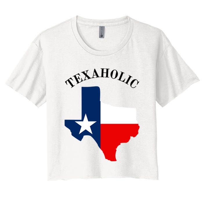 Funny Texaholic Crop Top