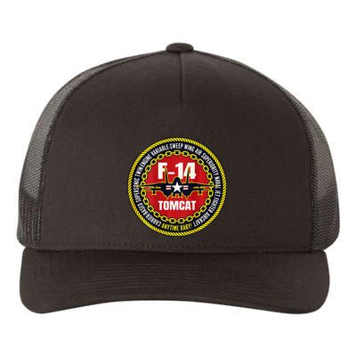 F14 Tomcat Fighter Jet Military Aircraft Design Yupoong Adult 5-Panel Trucker Hat