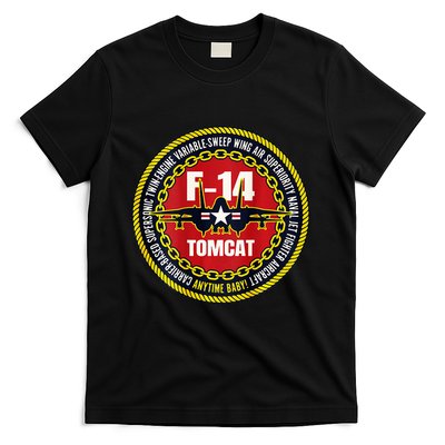 F14 Tomcat Fighter Jet Military Aircraft Design T-Shirt