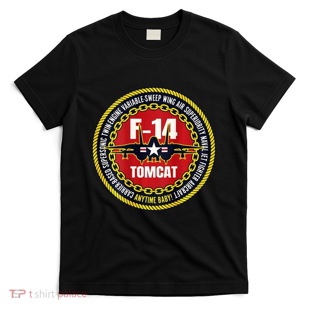 F14 Tomcat Fighter Jet Military Aircraft Design T-Shirt
