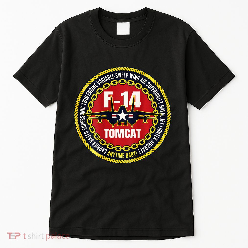 F14 Tomcat Fighter Jet Military Aircraft Design Tall T-Shirt