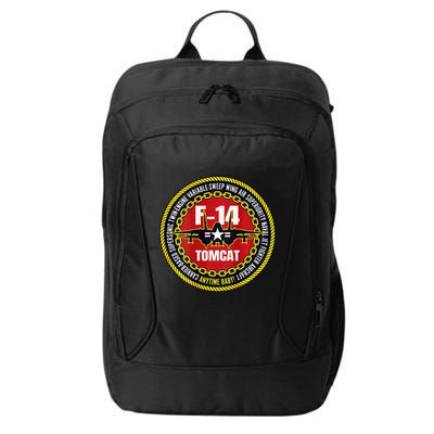 F14 Tomcat Fighter Jet Military Aircraft Design City Backpack