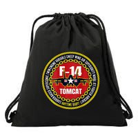 F14 Tomcat Fighter Jet Military Aircraft Design Drawstring Bag