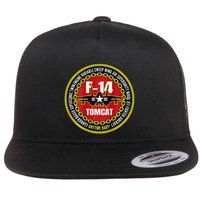 F14 Tomcat Fighter Jet Military Aircraft Design Flatbill Hat