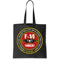 F14 Tomcat Fighter Jet Military Aircraft Design Tote Bag