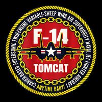F14 Tomcat Fighter Jet Military Aircraft Design Cooling Performance Long Sleeve Crew