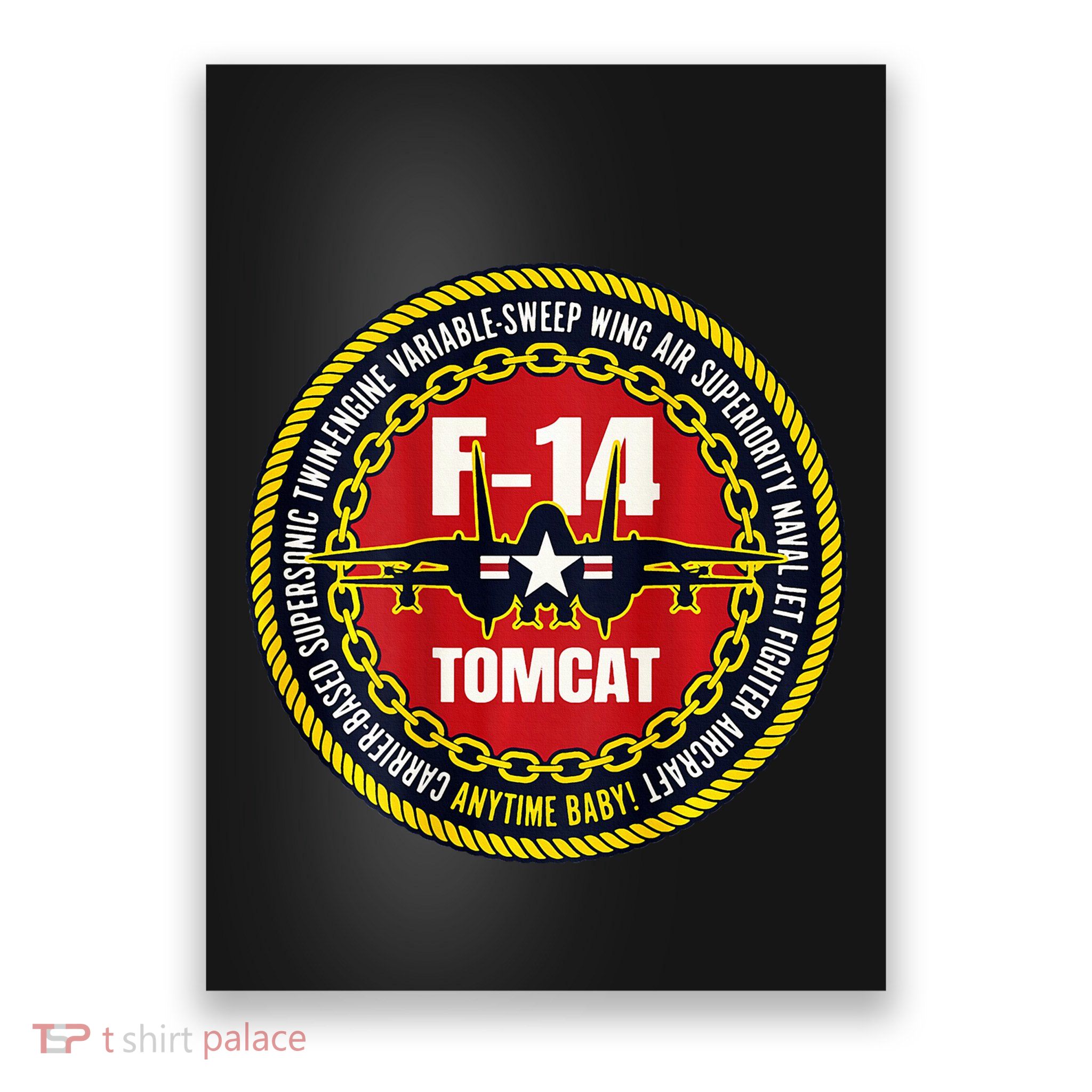 F14 Tomcat Fighter Jet Military Aircraft Design Poster