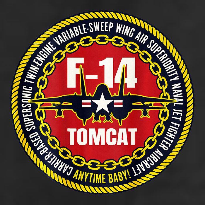 F14 Tomcat Fighter Jet Military Aircraft Design 25L Jumbo Tote