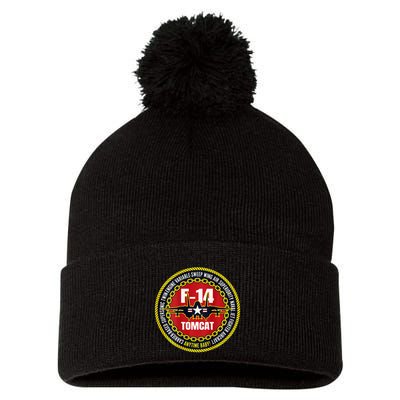F14 Tomcat Fighter Jet Military Aircraft Design Pom Pom 12in Knit Beanie