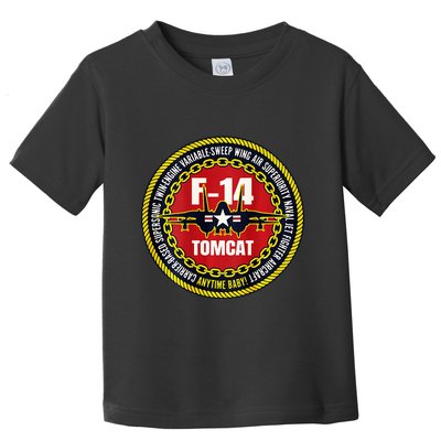 F14 Tomcat Fighter Jet Military Aircraft Design Toddler T-Shirt