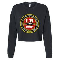 F14 Tomcat Fighter Jet Military Aircraft Design Cropped Pullover Crew