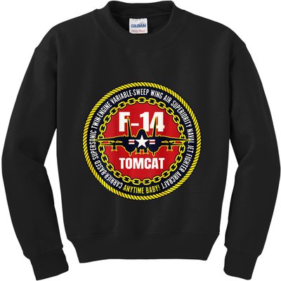 F14 Tomcat Fighter Jet Military Aircraft Design Kids Sweatshirt