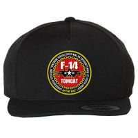 F14 Tomcat Fighter Jet Military Aircraft Design Wool Snapback Cap