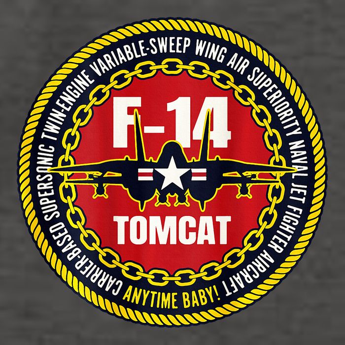 F14 Tomcat Fighter Jet Military Aircraft Design Vector Backpack