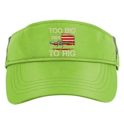 Funny Trump Funny Too Big To Rig Adult Drive Performance Visor