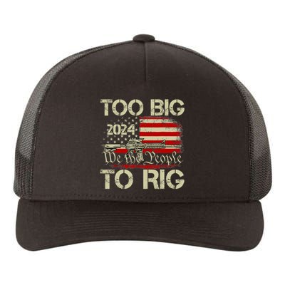 Funny Trump Funny Too Big To Rig Yupoong Adult 5-Panel Trucker Hat