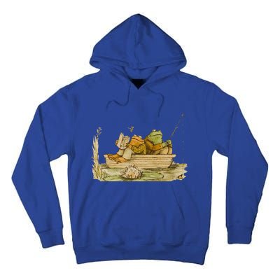 Frog & Toad Fishing Vintage Classic Book Frog Tall Hoodie