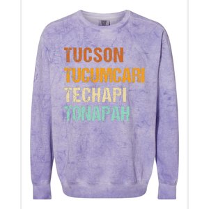 Funny Tourist Colorblast Crewneck Sweatshirt