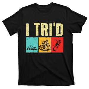 Funny Triathlon For Women Cyclist Swimmer Triathletes T-Shirt