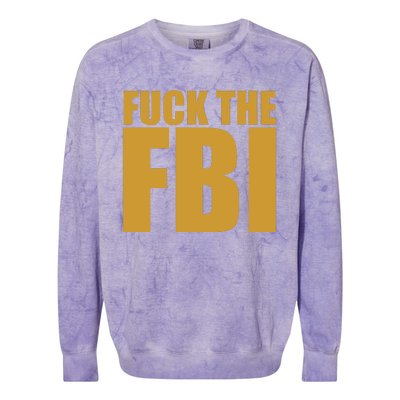 Fuck The FBI Colorblast Crewneck Sweatshirt