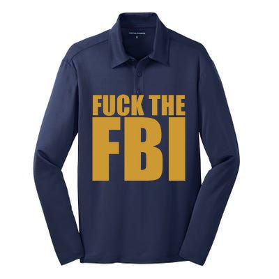 Fuck The FBI Silk Touch Performance Long Sleeve Polo