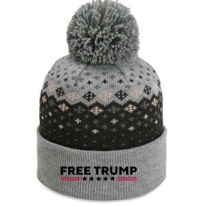 Free Trump Free Donald Trump I Stand With Trump The Baniff Cuffed Pom Beanie