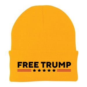 Free Trump Free Donald Trump I Stand With Trump Knit Cap Winter Beanie