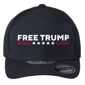 Free Trump Free Donald Trump I Stand With Trump Flexfit Unipanel Trucker Cap