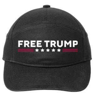 Free Trump Free Donald Trump I Stand With Trump 7-Panel Snapback Hat