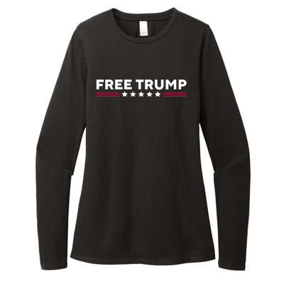 Free Trump Free Donald Trump I Stand With Trump Womens CVC Long Sleeve Shirt