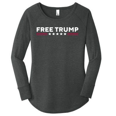 Free Trump Free Donald Trump I Stand With Trump Women's Perfect Tri Tunic Long Sleeve Shirt