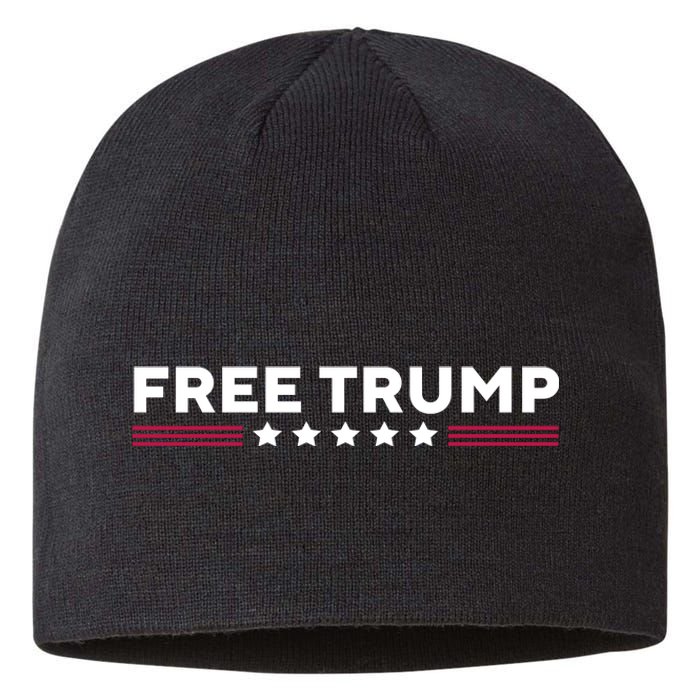 Free Trump Free Donald Trump I Stand With Trump Sustainable Beanie