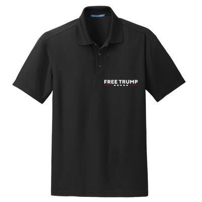 Free Trump Free Donald Trump I Stand With Trump Dry Zone Grid Polo