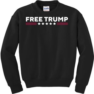 Free Trump Free Donald Trump I Stand With Trump Kids Sweatshirt