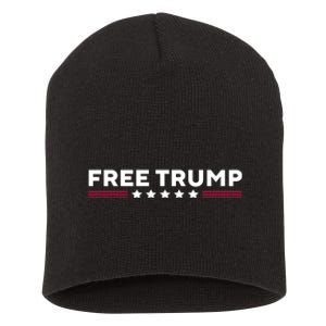 Free Trump Free Donald Trump I Stand With Trump Short Acrylic Beanie