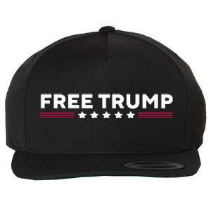 Free Trump Free Donald Trump I Stand With Trump Wool Snapback Cap