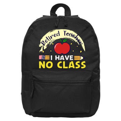 Funny Teacher Funny Retirement Retired Teacher Funny Quotes 16 in Basic Backpack