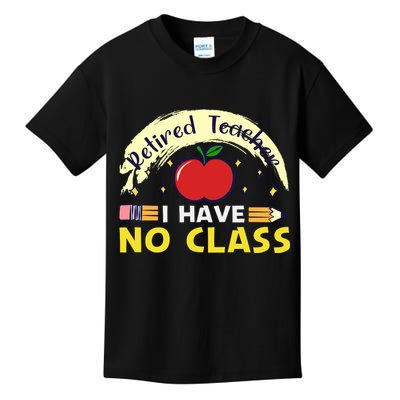 Funny Teacher Funny Retirement Retired Teacher Funny Quotes Kids T-Shirt