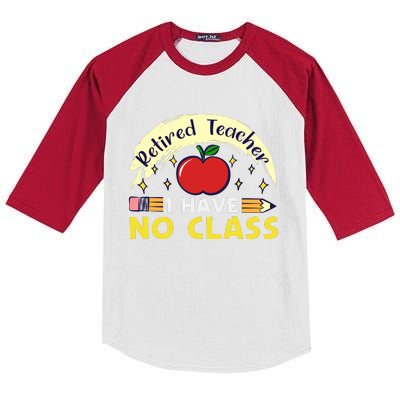 Funny Teacher Funny Retirement Retired Teacher Funny Quotes Kids Colorblock Raglan Jersey