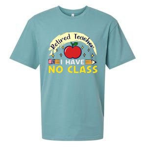 Funny Teacher Funny Retirement Retired Teacher Funny Quotes Sueded Cloud Jersey T-Shirt