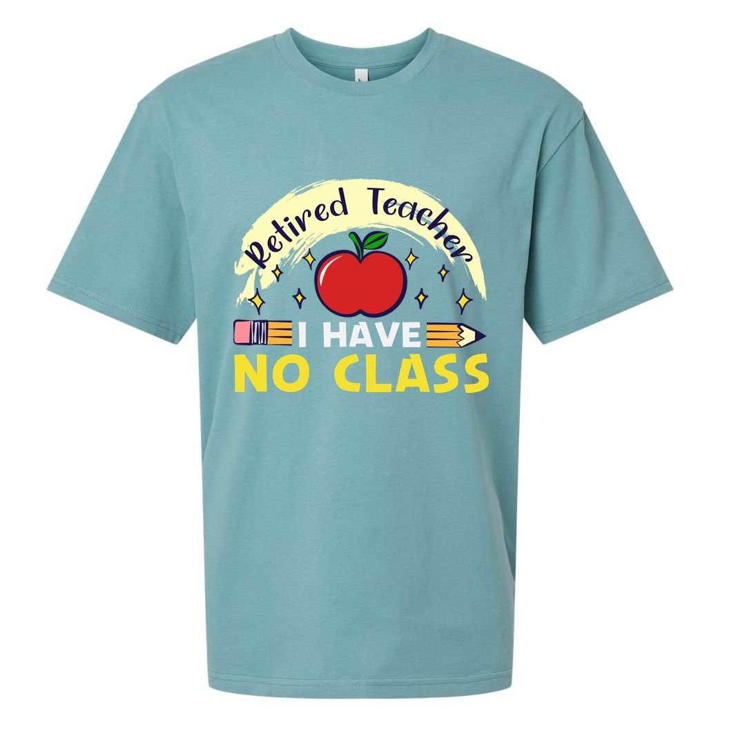 Funny Teacher Funny Retirement Retired Teacher Funny Quotes Sueded Cloud Jersey T-Shirt
