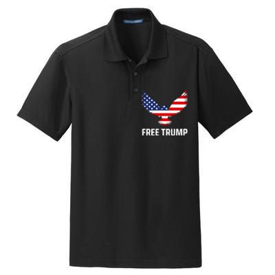 Free Trump Free Donald Trump I Stand With Trump Dry Zone Grid Polo