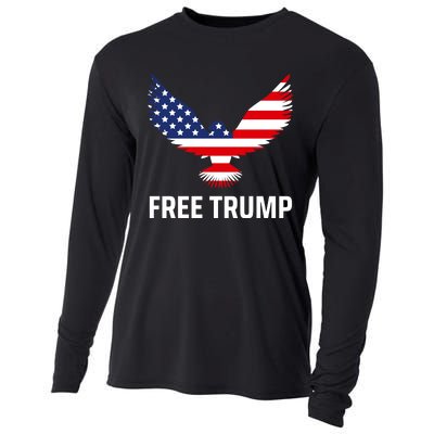 Free Trump Free Donald Trump I Stand With Trump Cooling Performance Long Sleeve Crew