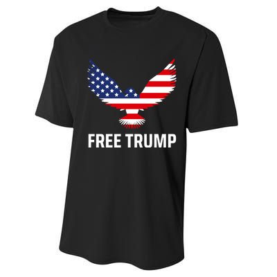 Free Trump Free Donald Trump I Stand With Trump Performance Sprint T-Shirt