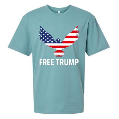 Free Trump Free Donald Trump I Stand With Trump Sueded Cloud Jersey T-Shirt