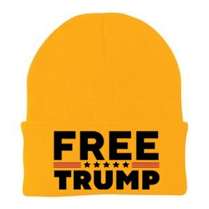 Free Trump Free Donald Trump I Stand With Trump Knit Cap Winter Beanie