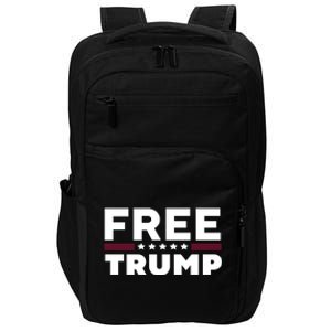 Free Trump Free Donald Trump I Stand With Trump Impact Tech Backpack